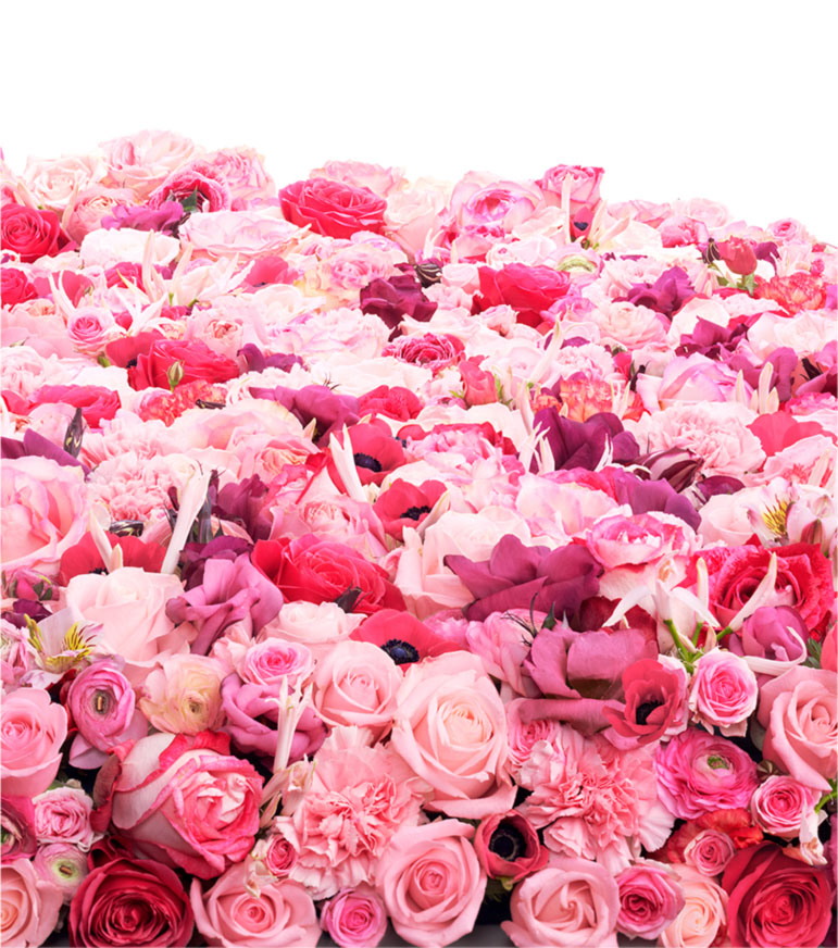 Bouquet de fleurs romantiques